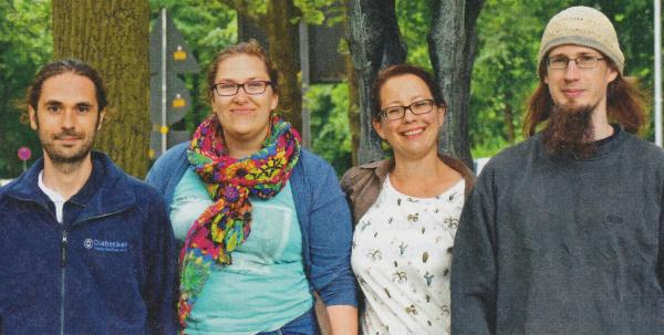 Der AK Jugend: Hendrik Lutz, Janina Wenzel, Anke Buschmann, Tobias Pachali (v. I. n. r.) � Foto: Diabetiker Niedersachsen e.V.